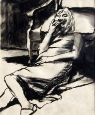 Elmer Bischoff, Girl Leaning Against Chair, c. 1965