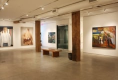 Installation view, Jack Beal, Alfred Leslie, and Philip Pearlstein and the Emergence of a New Realism: Paintings and Drawings, 1960-1990, George Adams Gallery, New York, 2012.
