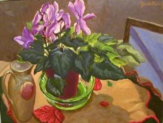 Jack Beal Cyclamen and Pitcher