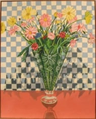 Joan Brown Crystal Vase, 1971