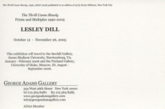 Lesley Dill Show Announcement (continued)