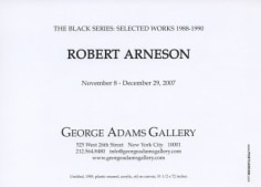 Robert Arneson Show Announcement (continued)