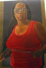 Diane Edison Self-Portrait in a Red Shirt, 2002