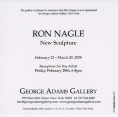 Ron Nagle Show Announcement (continued)