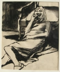 Elmer Bischoff Girl Leaning Against Chair, c. 1965