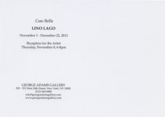 Lino Lago exhibition announcement 2012 (back)