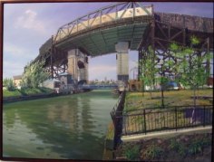 Andrew Lenaghan, 'F Train Bridge from Lowes Parking Lot,' 2010