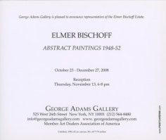 Elmer Bischoff Show Announcement (continued)