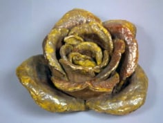 Robert Arneson Gold Lustred Rose