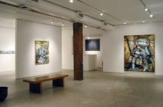 Installation view, Amer Kobaslija, 'Road to Rosseni&eacute;re: Paintings of Balthus' Studio,'​ George Adams Gallery, New York, 2011.