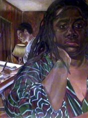Diane Edison Self-Portrait Interior (striped robe), 1992
