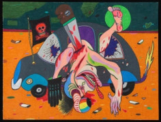Luis Cruz Azaceta 'Killed and Robbed a Golden Tooth and His Credit Card,' 1978