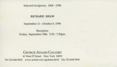 Exhibition Announcement Card (reverse)