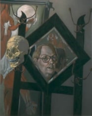 Jack Beal Self -Portrait with Skull