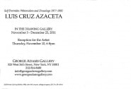 Luis Cruz Azaceta exhibition announcement card 2011 (back)