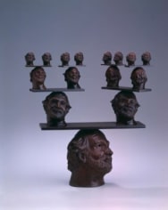 Robert Arneson Model for 15 Heads Balancing, 1991