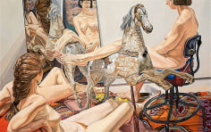 Image of Nudes with Hobby Horse and Mirror, 1989
