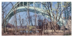 Henry Hudson Bridge in Early Spring, 2008, Oil on canvas