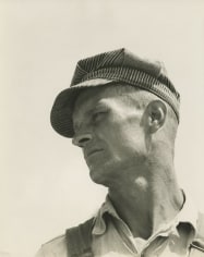 Walker Evans  Construction Worker, Louisiana, 1936 Gelatin silver print; printed c.1936, Howard Greenberg Gallery, 2020