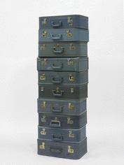 ALT=&quot;Zoe Leonard, Untitled, 2005, 10 blue suitcases&quot;