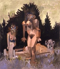 George Condo, Three Figures in a Garden, 2006