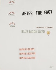 Lawrence Weiner Blue Moon Over #19, 2001
