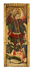 Maestro de los Florida&nbsp;(Juan de Bonilla? doc. 1442-78), Saint Michael Vanquishing the Devil
