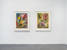 Prints and Editions  Installation view  January 25 &ndash; February 23, 2019  Luhring Augustine, New York  Pictured: Philip Taaffe