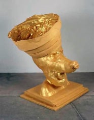 Paul McCarthy Gold Butter Dog 1, Guggenheim Crown, Silicon, 2003
