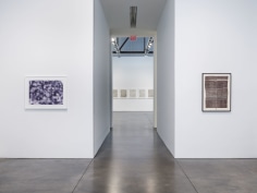 Prints and Editions  Installation view  January 25 &ndash; February 23, 2019  Luhring Augustine, New York  Pictured from left: Jeff Elrod, Rachel Whiteread, Zarina