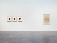 Prints and Editions  Installation view  January 25 &ndash; February 23, 2019  Luhring Augustine, New York  Pictured from left: Christopher Wool, Tunga