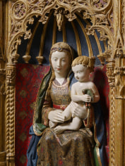 Workshop of&nbsp;Gil de Silo&eacute;&nbsp;(c. 1440-1501) and&nbsp;Diego de la Cruz&nbsp;(fl. 1482-1500), A gilded shrine showing the Virgin and Child (detail)