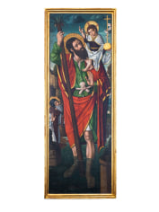 Nicol&aacute;s Falc&oacute; (c. 1470-1531), Saint Christopher carrying the Christ Child