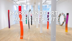 Mark Handforth speaking about his exhibition,&nbsp;Half-Sleep-City