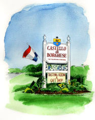 Castello di Borghese, the founding vineyard, On Cutchogue's North Road.