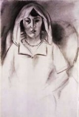  Portrait of Henriette with decorative background c. 1928, 