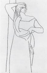 Pablo Picasso Femme Debout, Un Bras Derriere La Tete (Olga)