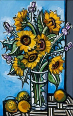 David Bates Sunflowers and Thistles