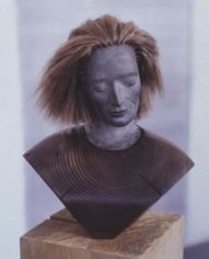 Serena 2000-2002 Wood, bronze and hair