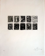 Jasper Johns Numerals 0-9, 1975