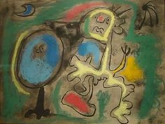 Joan Miro Deux personnages en meditation