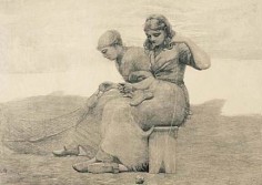 Winslow Homer Mending the Tears