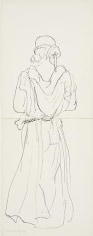  Femme en Robe Longue de Dos 1930, 