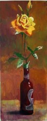 Paul Wonner Flowers in Bottles: Yellow Rose, 2000-2002