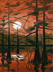 David Bates Grassy Lake - Moonlight