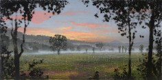 Stephen Hannock Napa Morning Meadow through an Oak Leaf Veil (Mass MoCA #122), 2009