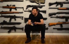 Complex Magazine: Liu Bolin Performs &quot;Gun Rack&quot; At Eli Klein Fine Art in New York