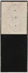 Robert Rauschenberg,&nbsp;Untitled [3 circles], c. 1952.