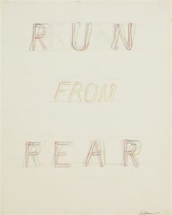 Bruce Nauman,&nbsp;Run from Fear/Fun from Read, 1972.