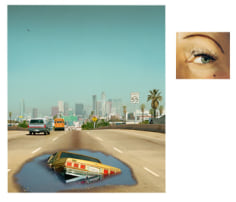 Alex Prager, 2pm, Interstate 110 and Eye # 6 (Sinkhole), from the series Compulsion, 2012